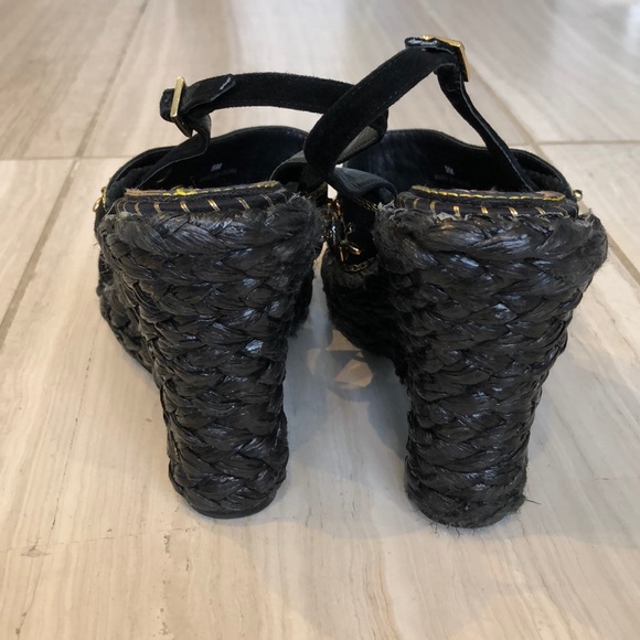 Beverly Feldman boho beaded wedges - Picture 3 of 7